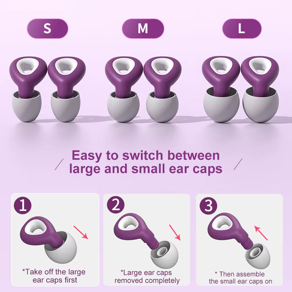 1 Set Ear Plugs for Sleeping Tapones Para Dormir Noise Reduction Waterproof Swimming Ear Plug Protection Oordopjes Earplugs Set