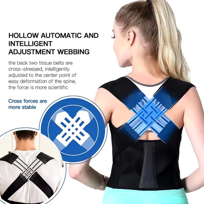 Back Brace Posture Corrector for Women & Men Back Lumbar Support Shoulder Posture Support for Improve Posture & Back Pain Relief