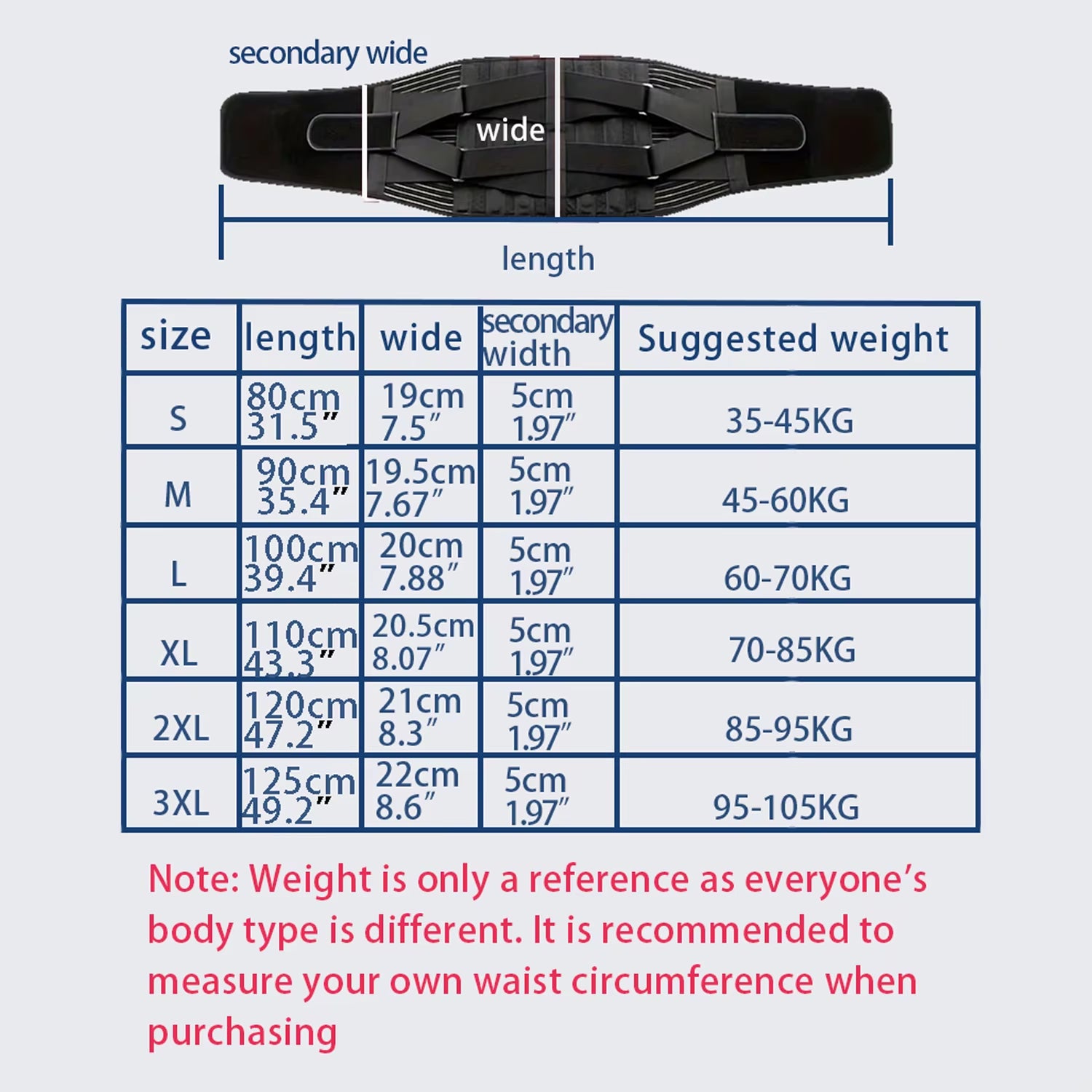 Back Braces Waist Belt Men Women Work Lower Back Pain Relief Breathable Anti-Skid Spine Lumbar Support Belt